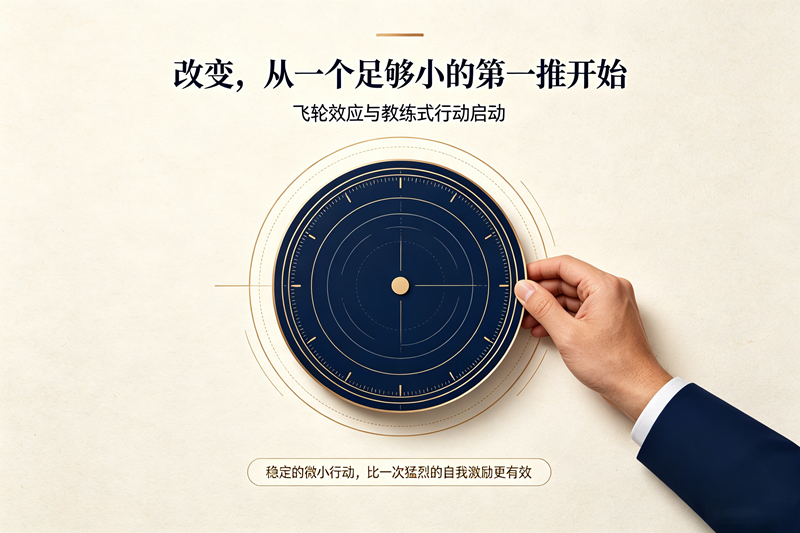 一个心理学词 | 飞轮效应：你缺的不是自律，是让自己转起来的第一步